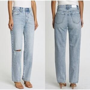 Pistola Cassie High Rise Jeans Charm Distressed Light Wash Denim 24 Capsule